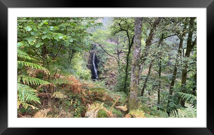 Aria force Lake District waterfall  Framed Mounted Print by Daryl Pritchard videos