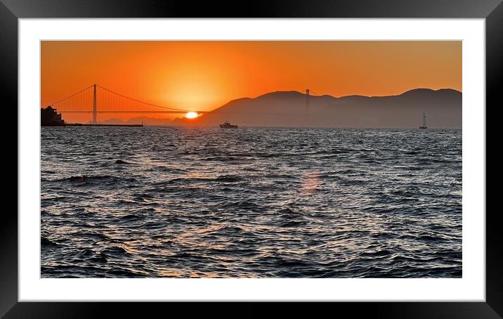 Sunset over San Francisco Framed Mounted Print by Daryl Pritchard videos