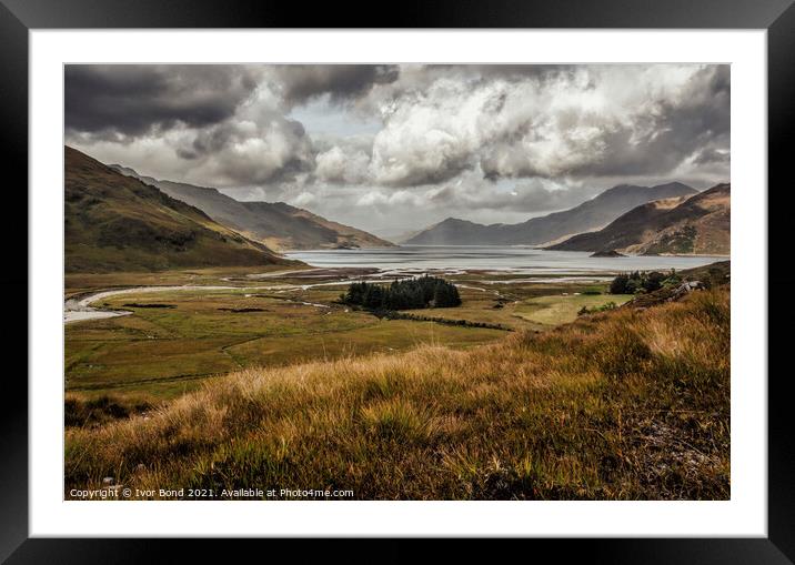 Louch Hourne Clouds Framed Mounted Print by Ivor Bond