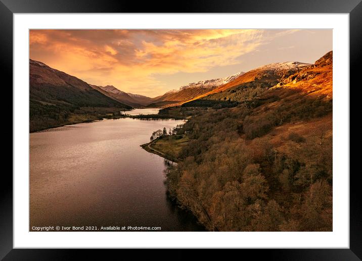 Loch Voil Scottish Highlands Framed Mounted Print by Ivor Bond