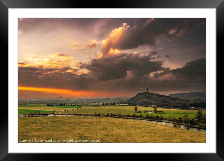 Wallace Monument, Scotland Framed Mounted Print by Ivor Bond