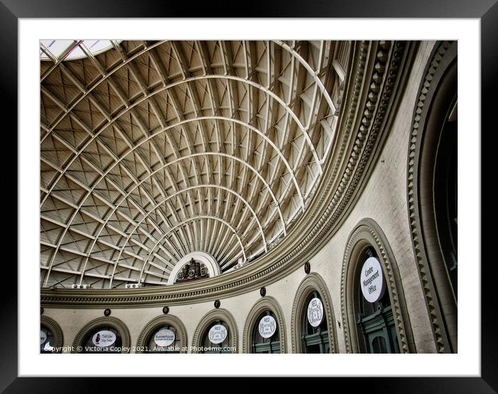 Leeds Corn Exchange Framed Mounted Print by Victoria Copley