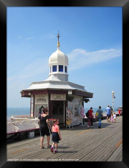 Blackpool north pier Framed Print by Victoria Copley