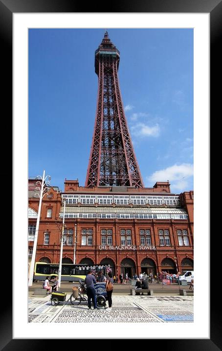 Blackpool Tower Framed Mounted Print by Victoria Copley