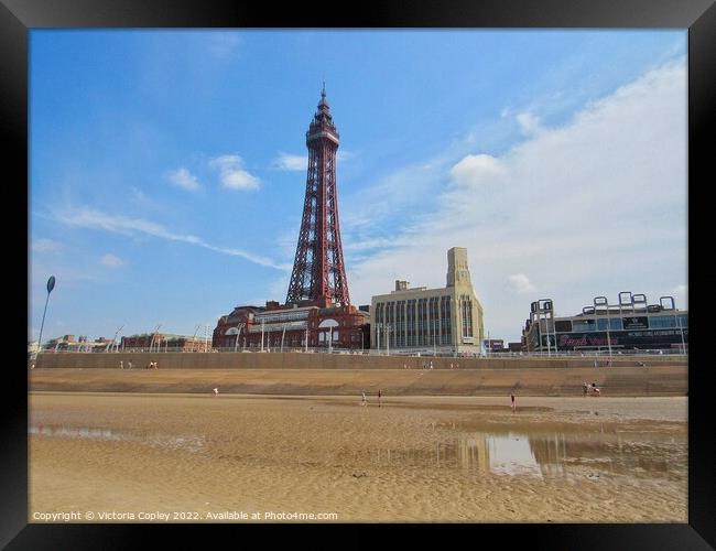 Blackpool tower Framed Print by Victoria Copley