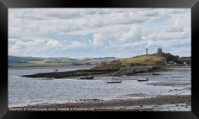 Lindisfarne Island Framed Print by Victoria Copley