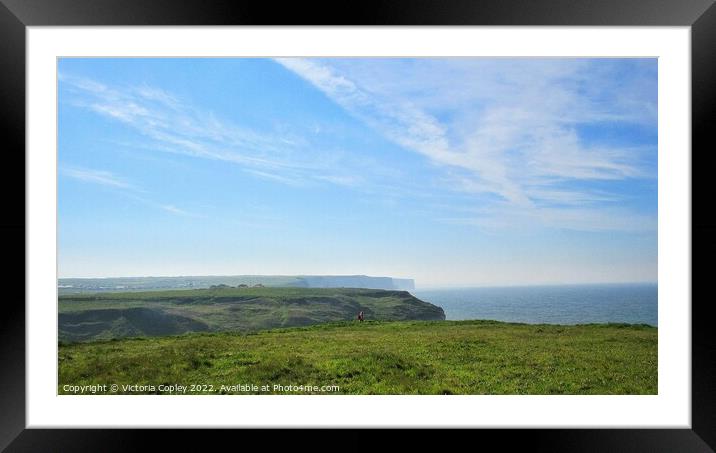 Yorkshire Coast Framed Mounted Print by Victoria Copley