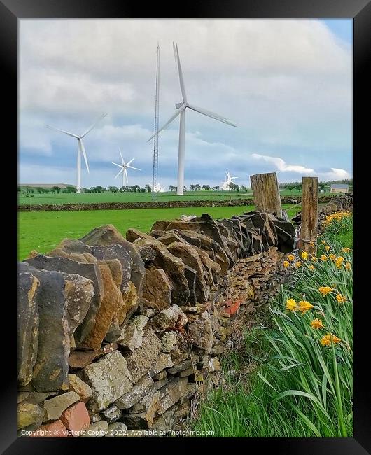 Yorkshire Countryside Framed Print by Victoria Copley