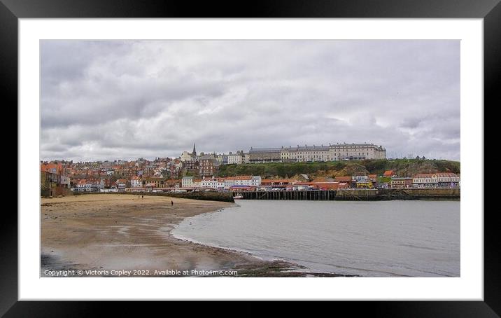 Whitby harbour Framed Mounted Print by Victoria Copley