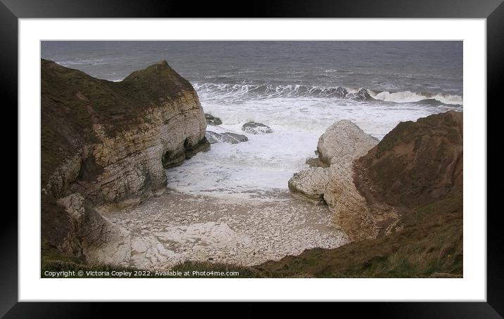 Yorkshire Coast Framed Mounted Print by Victoria Copley