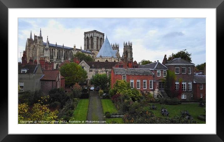 York Minster Framed Mounted Print by Victoria Copley