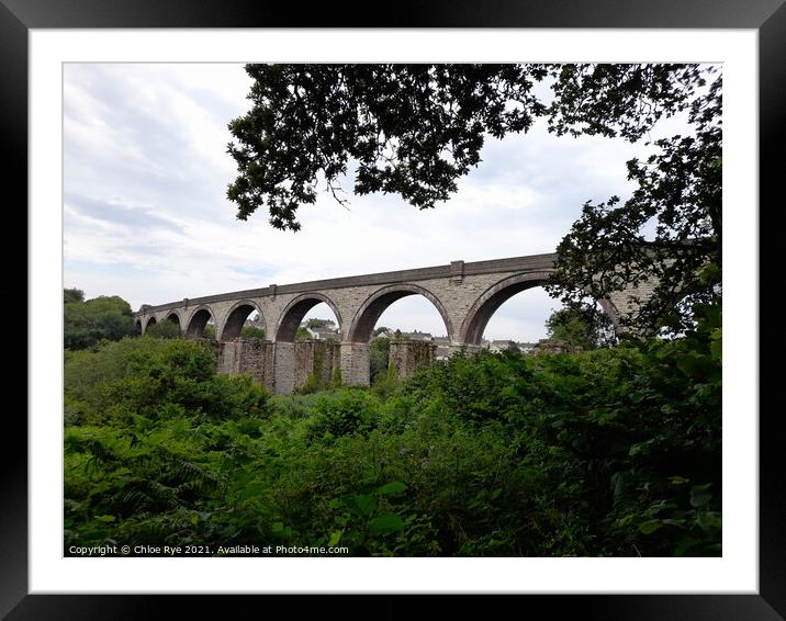 Penryn Viaduct Framed Mounted Print by Chloe Rye
