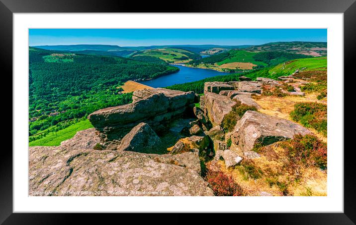 Bamford Edge Framed Mounted Print by Anthony Dillon