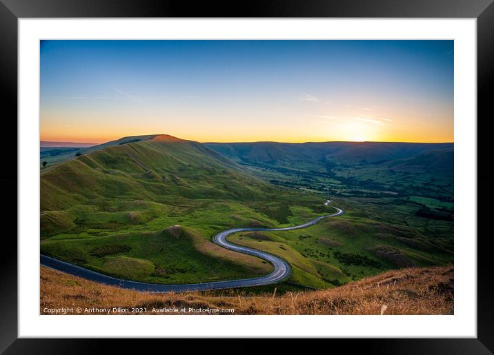 Rushup Edge Framed Mounted Print by Anthony Dillon