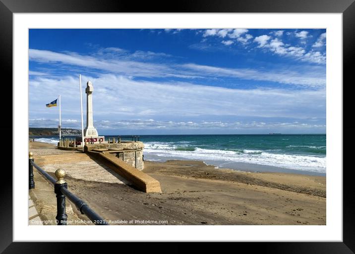 Remembrance by the Sea Framed Mounted Print by Roger Mechan