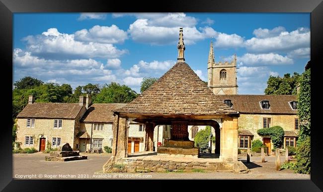 The Charming Market Cross of Castle Combe Framed Print by Roger Mechan