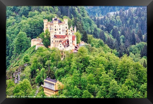 Enchanting Hohenschwangau Castle Framed Print by Roger Mechan