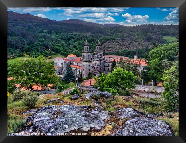 The Enchanting Monastery of Santa Maria de Oseira Framed Print by Roger Mechan