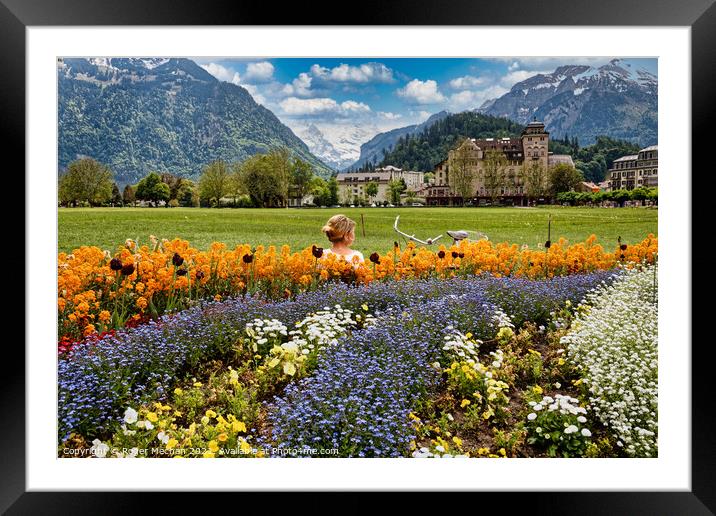 Alpine Paradise Framed Mounted Print by Roger Mechan