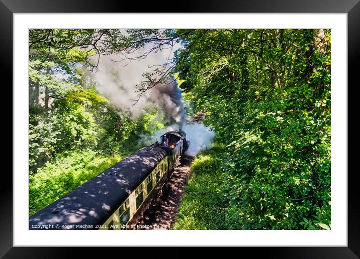 Enchanting Steam Train Journey Framed Mounted Print by Roger Mechan
