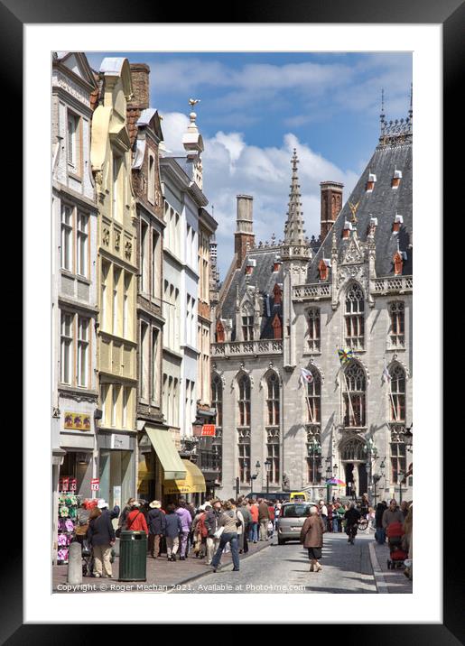 Hidden Beauty of Bruges Framed Mounted Print by Roger Mechan