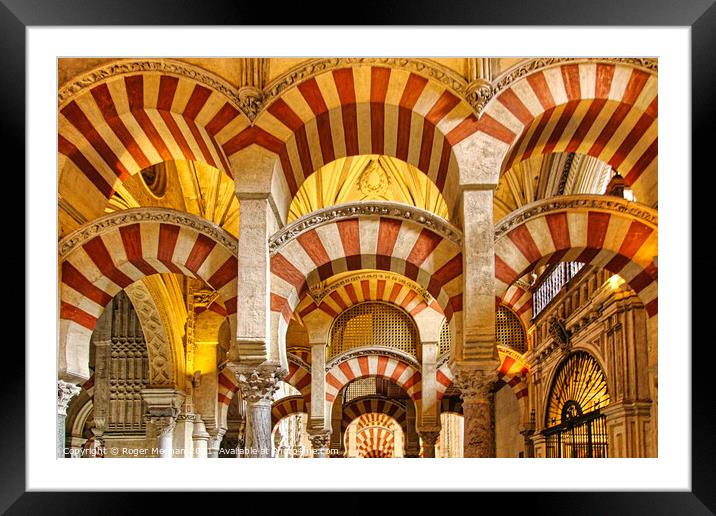 The Awe-Inspiring Magnificence of Cordoba Mosque Framed Mounted Print by Roger Mechan