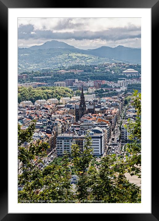 Overlooking San Sebastián Framed Mounted Print by Roger Mechan