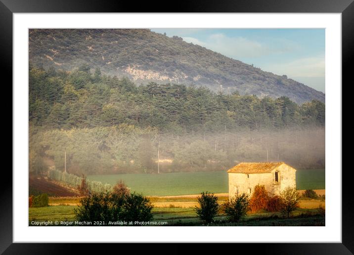 Serenity in Provence Framed Mounted Print by Roger Mechan