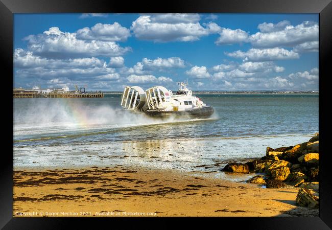 Rainbow Ride Framed Print by Roger Mechan