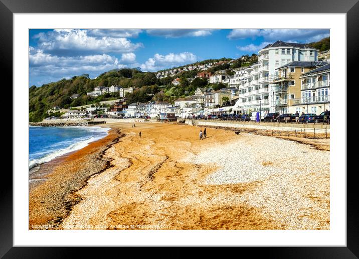 Ventnor seafront Isle of Wight Framed Mounted Print by Roger Mechan