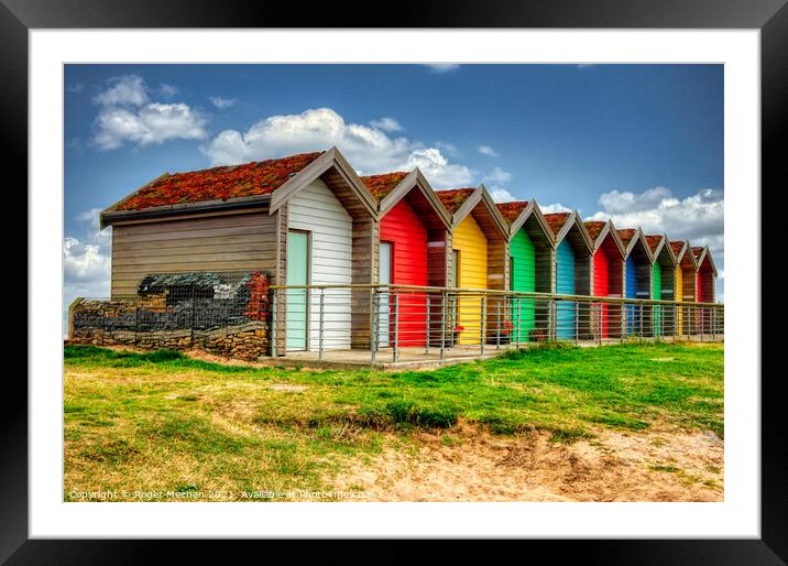 Rainbow Hues on the Seaside Framed Mounted Print by Roger Mechan