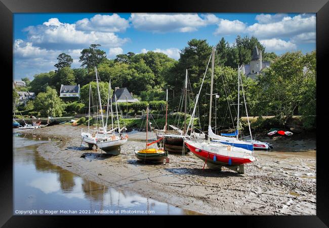 Serenity in Brittany Framed Print by Roger Mechan