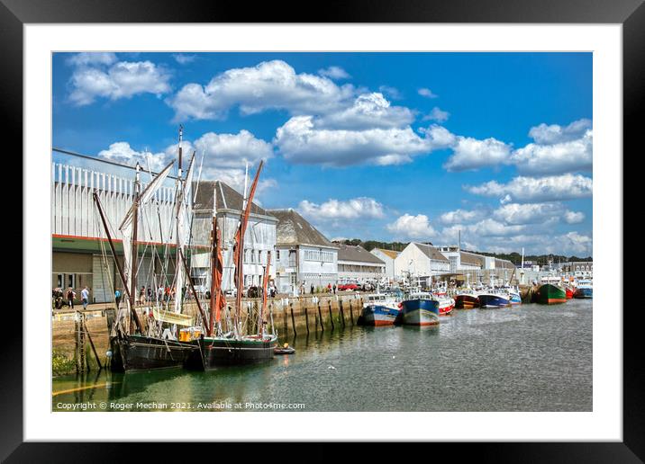 The Thriving Fish Market Framed Mounted Print by Roger Mechan