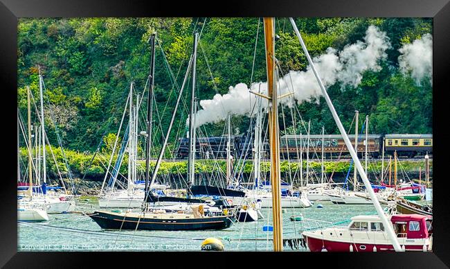 The Enchanting Dartmouth Steam Train Journey Framed Print by Roger Mechan