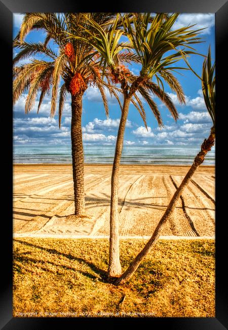 Serene Beachscape Framed Print by Roger Mechan