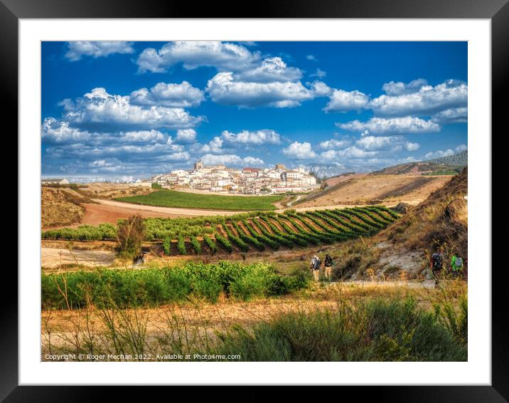 Trekking through the Spanish Countryside Framed Mounted Print by Roger Mechan