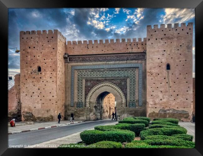 Regal Gateway to Meknes Framed Print by Roger Mechan