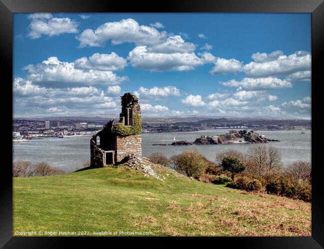 The Enchanting Ruins of Mount Edgcumbe Framed Print by Roger Mechan
