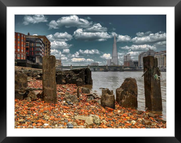 The Towering Shard Framed Mounted Print by Roger Mechan