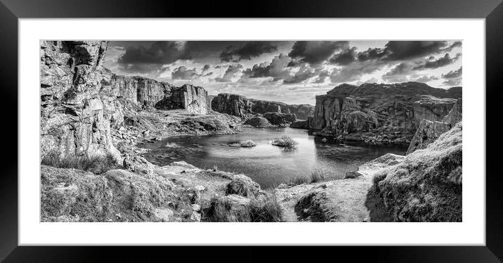 The Ghostly Remains of Foggintor Quarry Framed Mounted Print by Roger Mechan