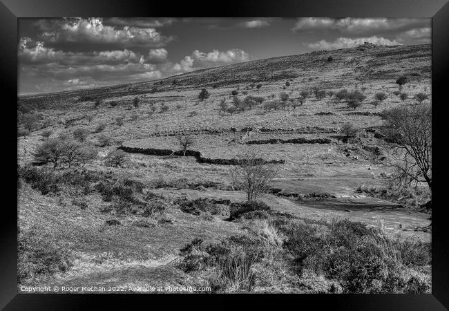 Abandoned Farmstead on Dartmoor Framed Print by Roger Mechan