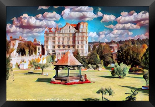 Victorian Charm in Parade Gardens Framed Print by Roger Mechan