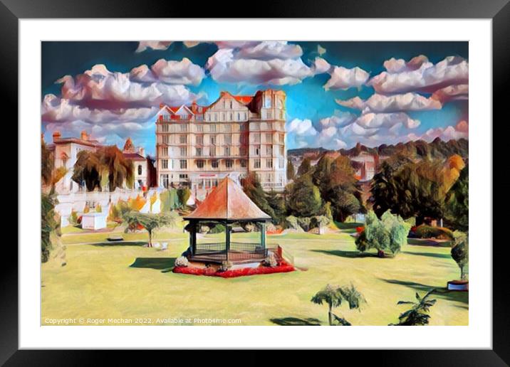 Victorian Charm in Parade Gardens Framed Mounted Print by Roger Mechan