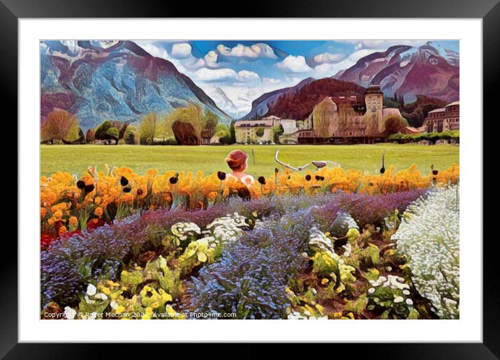 Alpine Wonderland Framed Mounted Print by Roger Mechan