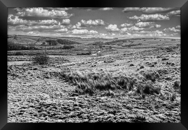 Wild Dartmoor Landscape Framed Print by Roger Mechan