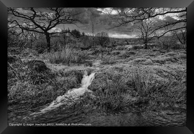 Torrential Rainfall in Dartmoor Framed Print by Roger Mechan