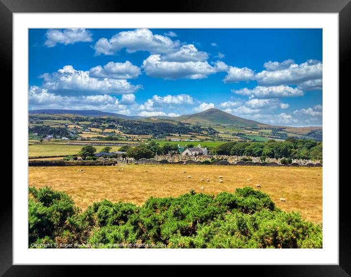 Serene Isle of Man Framed Mounted Print by Roger Mechan
