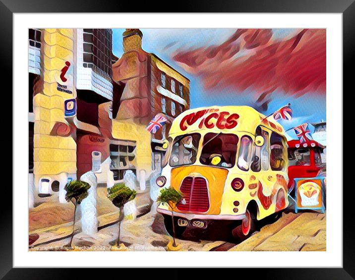 Cool Britannia on Wheels Framed Mounted Print by Roger Mechan