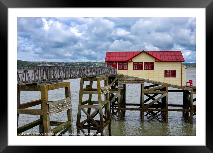 Seagulls Overlooking the Old Lifeboat Station Framed Mounted Print by Roger Mechan