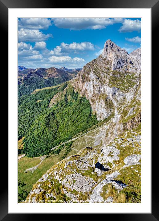 Peaks of the Picos Framed Mounted Print by Roger Mechan
